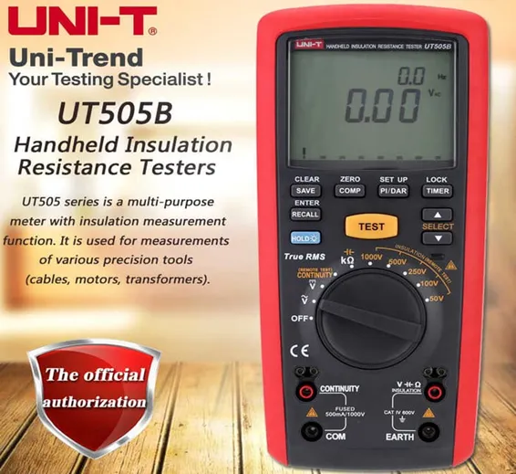 UNI T UT505B Handheld Insulation Resistance Tester
