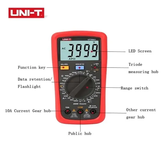 UNI T Digital Multimeter UT39A+