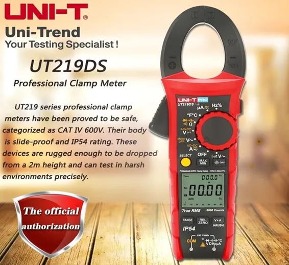 UNI T UT219DS True RMS Professional Digital Clamp Meter