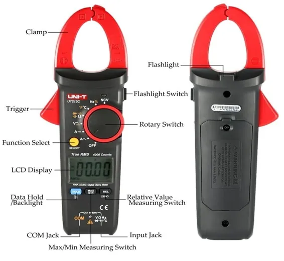 True RMS Digital Clamp Meter 400A UNI T UT213C