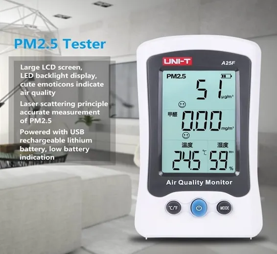 UNI T Air Quality Meter PM2.5 A25F