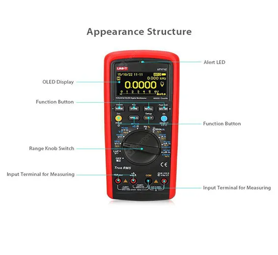 UNI T UT171C Industrial True RMS Digital Multimeter