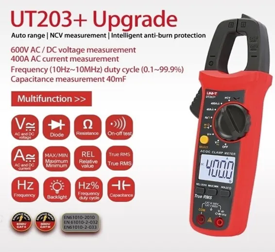 UNI T UT203+ Digital Clamp Multimeter