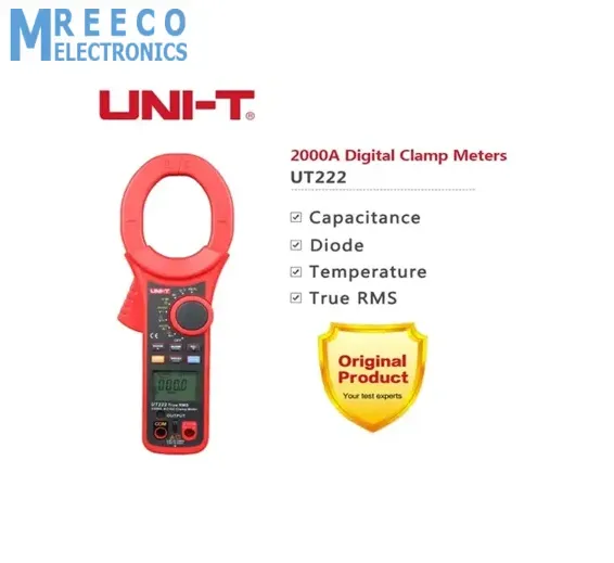 True RMS Digital AC/DC Clamp Meter 2500A UNI T UT222