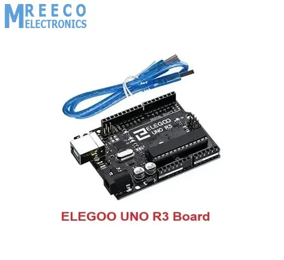 Original ELEGOO UNO R3 Board with USB Cable Compatible with Arduino IDE