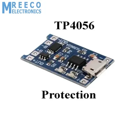 TP4056 1A Li-Ion Battery Charging Board Micro USB with Current Protection BMS