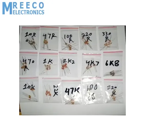 150pcs Resistor Pack of 15 Values 10R,47R,100R,220R,330R,470R,1K,2.2K,4.7K,6.8K,10K,22K,47K,100K,220K