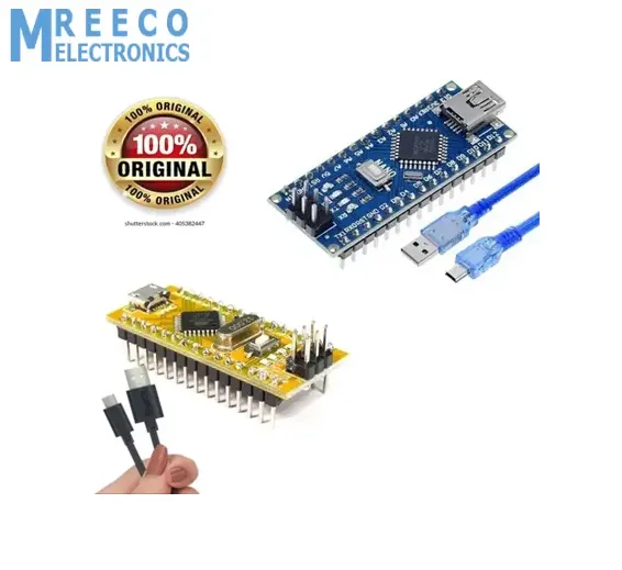 Arduino Nano V3.0 In Pakistan With USB Cable in Pakistan Yellow/Blue