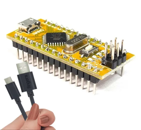 Arduino Nano V3.0 In Pakistan With USB Cable in Pakistan Yellow/Blue
