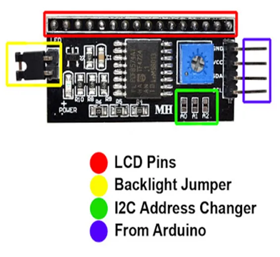 PCF8574 IIC I2C Serial Interface Adapter Module IIC I2C LCD Module