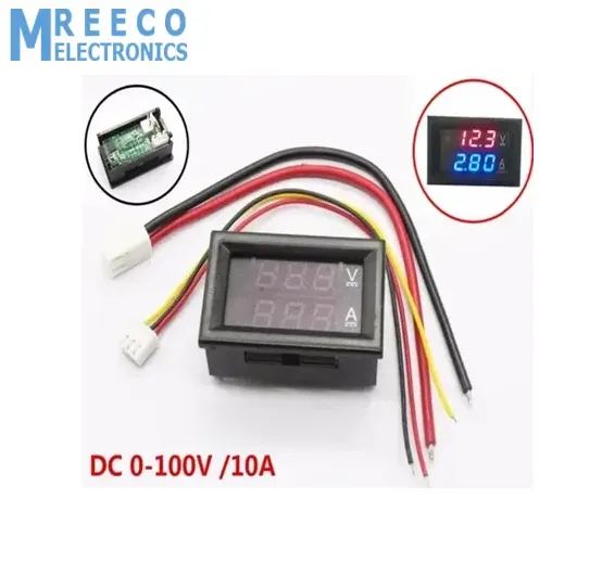 DSN-VC288 Panel Mount DC 100V 10A Voltmeter Ammeter