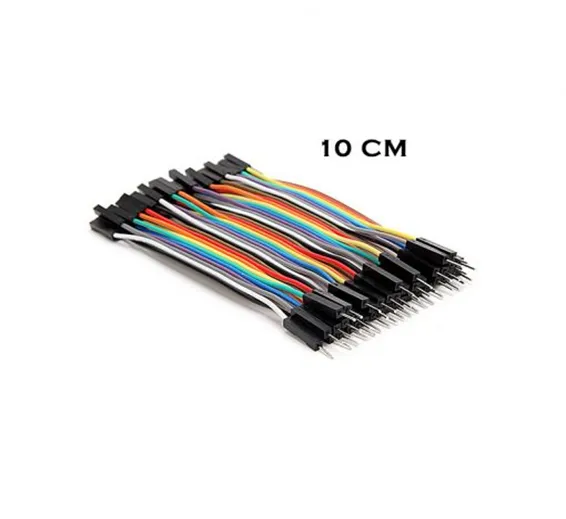 10Cm Pin To Hole Jumper Wire Dupont Line 40 Pin Male To Female Arduino Jumper Wires