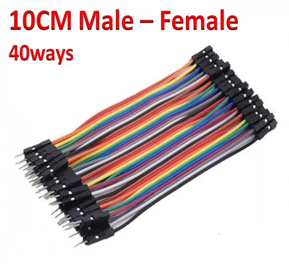 10Cm Pin To Hole Jumper Wire Dupont Line 40 Pin Male To Female Arduino Jumper Wires