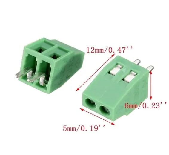 2 Pin PCB Screw Terminal Block Connector