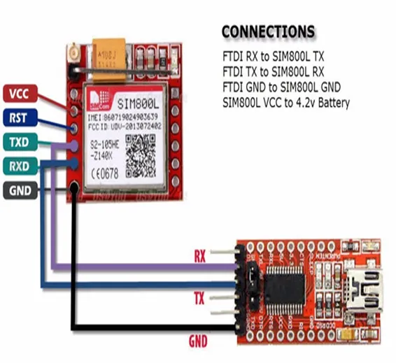 SIM800L GSM Module Micro Sim Card Board