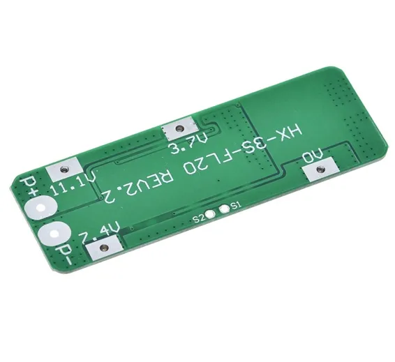 3S BMS 20A Li-ion Lithium Battery 18650 PCB Charger Protection Board