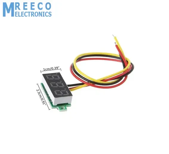 Three wire 0.28 Inch LED Mini DC Voltmeter