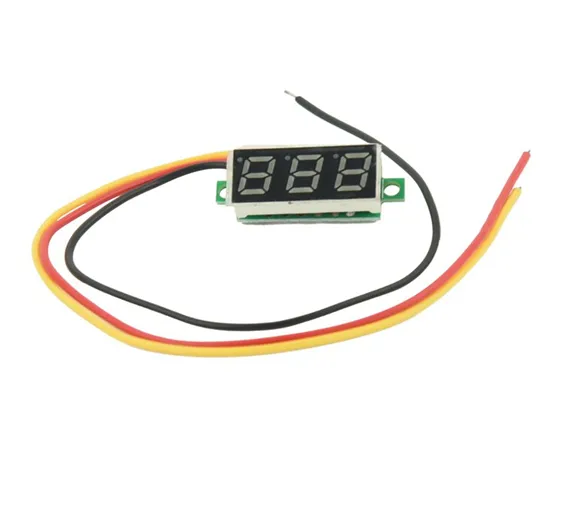 Three wire 0.28 Inch LED Mini DC Voltmeter