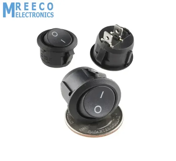 KCD-107 SPST Round Rocker Switch Button