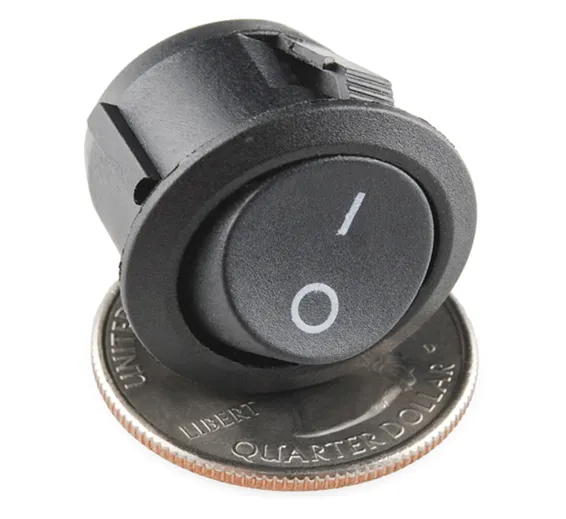 KCD-107 SPST Round Rocker Switch Button