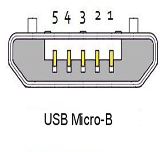 MICRO USB Female Connector With USB Socket 5 Pin