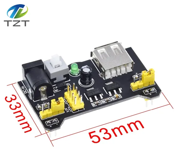 MB102 Breadboard Power Supply Module 3.3V/5V For arduino Solderless Bread Board