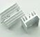 Silver Aluminium TO 220 Heat Sink with screw