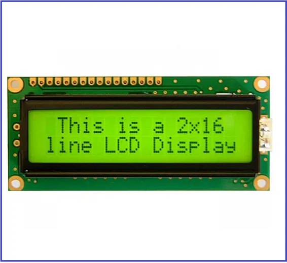 Green Color 1602 Character LCD Display 16x2 LCD Display