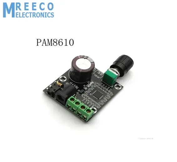 PAM8610 with volume 12V dual-channel digital amplifier board stereo audio amplifier board 15W * 2