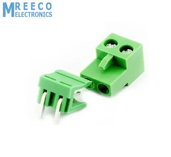 KF2EDG 5.08mm Pitch 2 Pin Connector PCB Mount Right Angle, Bent Screw Terminal