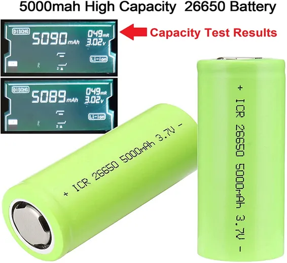 3C Discharge HLY NCM 26650 5ah 5000mAh Lithium Ion battery cell for E-bike battery pack