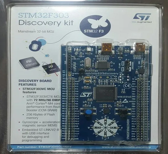 STM Discovery Kit STM32F3 STM32F303VC With Programming Cable