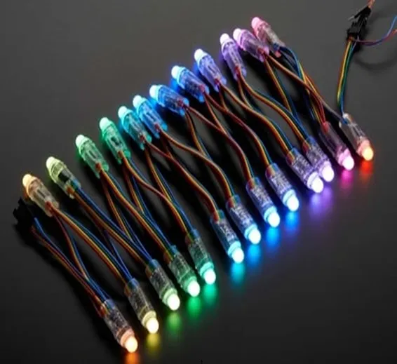 50 Led's Pack 12mm Neo pixels Addressable Led Diffused Digital RGB Pixel LED Light