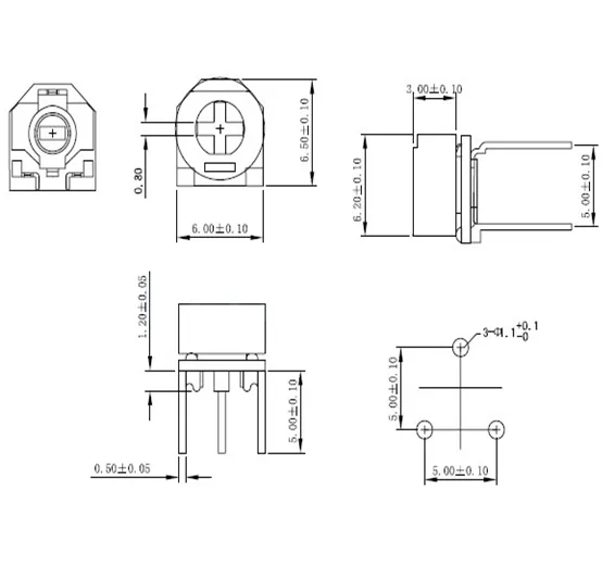 500k RM065 Variable Resistor In Pakistan