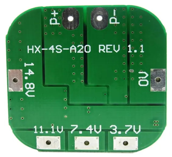 Battery Protection Board 4S 20A 14.8V BMS For 18650 Lithium Ion Cells HX-4S-A20