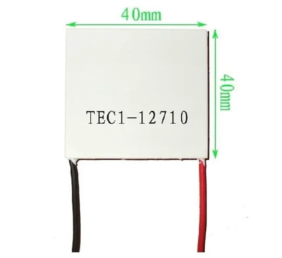 TEC1 12710 Thermoelectric Cooler Peltier Module 12VDC 10A 40x40x3.2mm