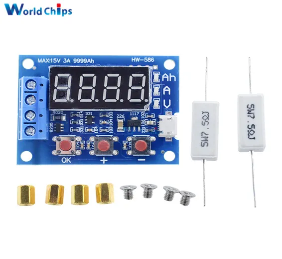 ZB2L3 HW-586 HW586 Battery Capacity Tester External Load Discharge Type Module In Pakistan