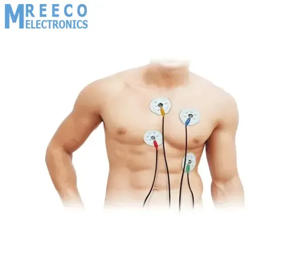 ECG Electrodes with Metal Snap and Low Impedance Solid Medical Conductive Gel