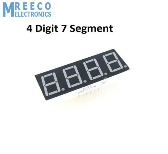 4 Digit 7 Segment Common Cathode LED Screen Display