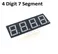 4 Digit 7 Segment Common Cathode LED Screen Display