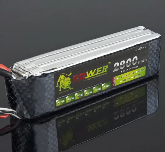 Lion Power 3s Lipo Battery 11.1 V 2800 Mah 35C MAX 50C 11.1v 2800mah