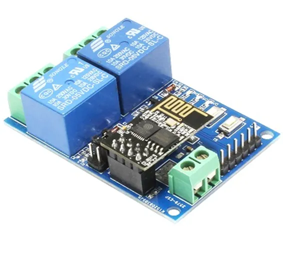 5V ESP8266 Dual-Channel Wifi Relay Smart Home Mobile APP Remote Control Switch In Pakistan