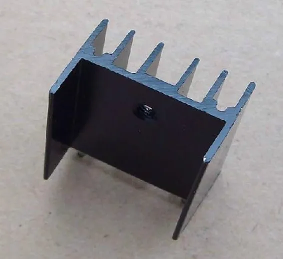 TO3P Black and Silver Heat Sink