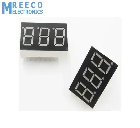 3 Digit Common Cathode 7 Segment LED Display