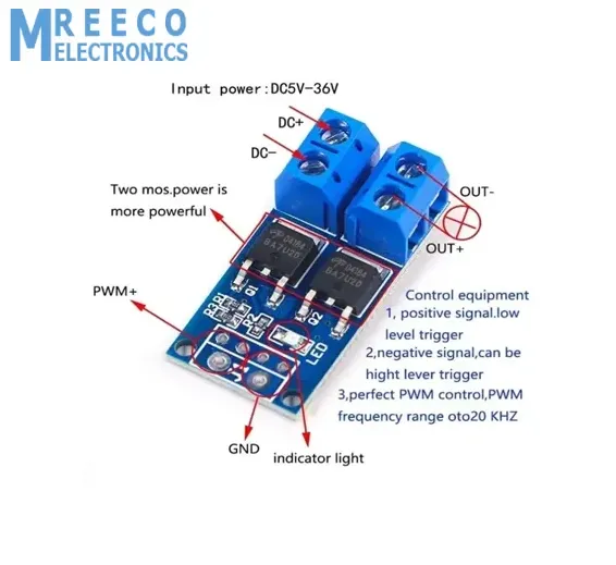 15A 400W MOSFET Trigger Switch Drive Module