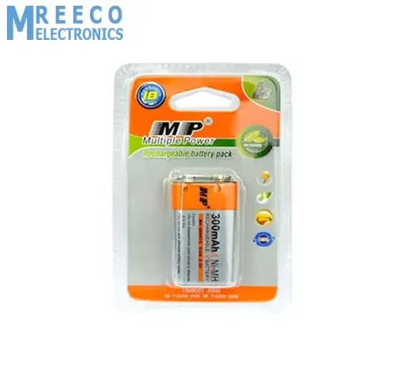 300mAh Ni-Mh Rechargeable 9V Battery