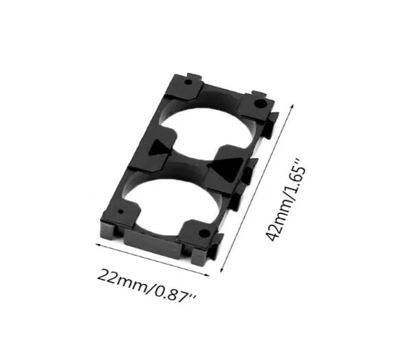 18650 lithium battery holder 2P