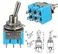 Mini MTS-203 6-Pin DPDT 6A 125VAC Toggle Switch 6 Pin On Off On Toggle Switch 3 Positions