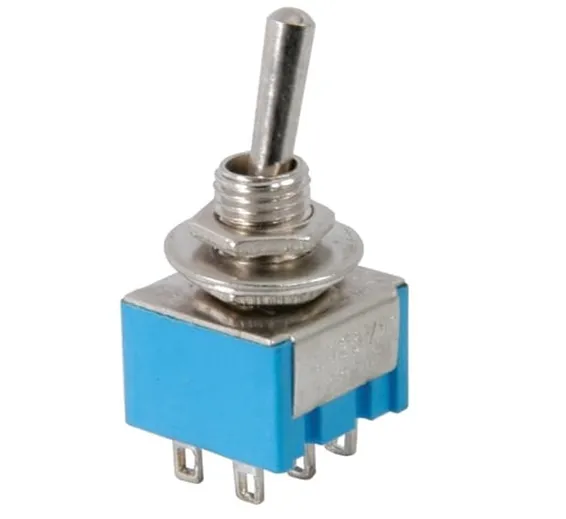 Mini MTS-203 6-Pin DPDT 6A 125VAC Toggle Switch 6 Pin On Off Toggle Switch 2 Positions