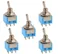 Mini MTS-203 6-Pin DPDT 6A 125VAC Toggle Switch 6 Pin On Off Toggle Switch 2 Positions